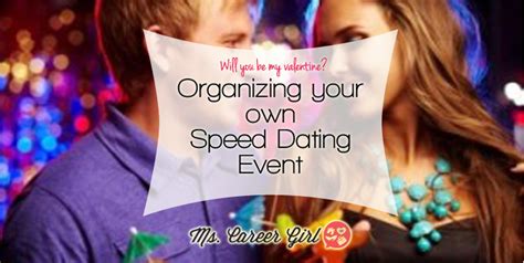 organizing speed dating
